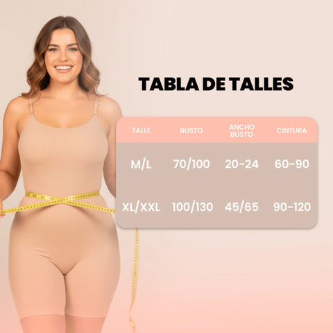 Catsuit Corto Modelador con Tazas